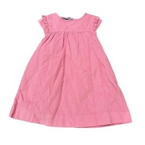 Mini Boden pink corduroy dress girls size 5-6Y